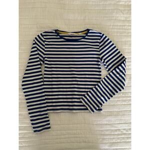 Mini Boden 13-14y Ribbed Long-Sleeved Shirt